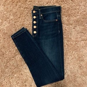 Banana republic button fly high waisted jeans
